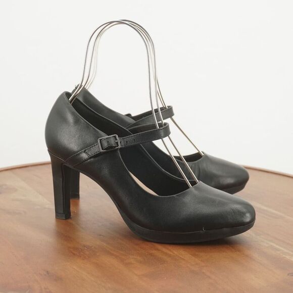 Clarks Ambyr Light Pumps voor dames, Zwarte combi, 42.5 EU